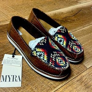 Brand new with tags, Myra brand women’s slip on shoes.